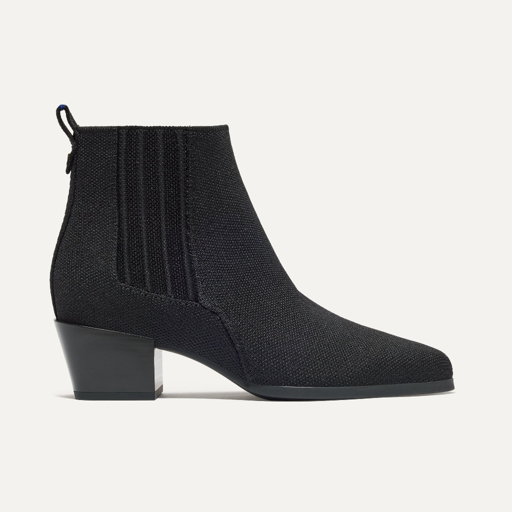 Rothy's The Western Bootie - Black Size 8.5